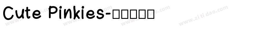 Cute Pinkies字体转换